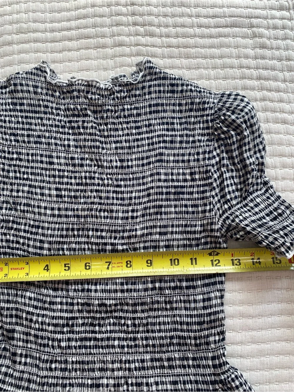Reformation Aggie Top M Gingham